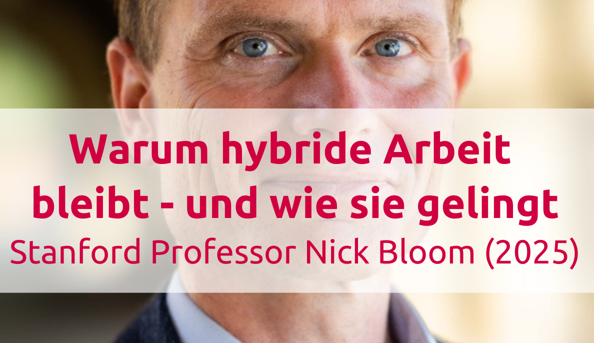 Warum hybride Arbeit bleibt – und wie sie gelingt: Stanford Professor Nick Bloom