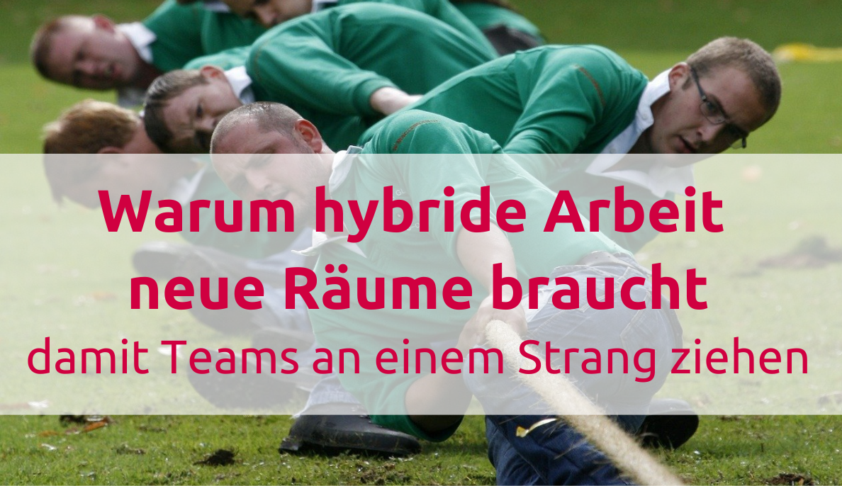 Warum hybride Arbeit neue Räume braucht - damit Teams an einem Strang ziehen